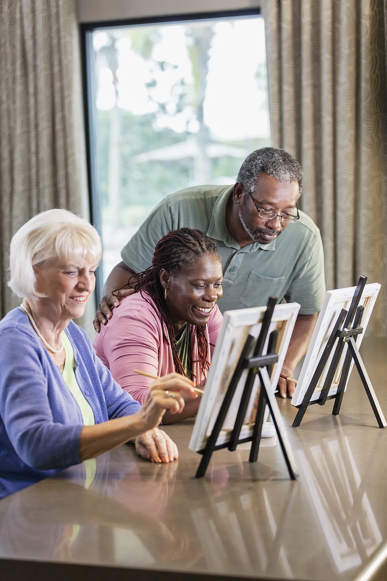 Multiracial Senior Living Community in Florida